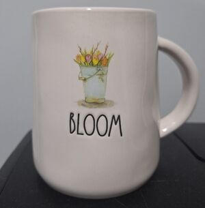 Rae Dunn Bloom Coffee Mug with Floral Design